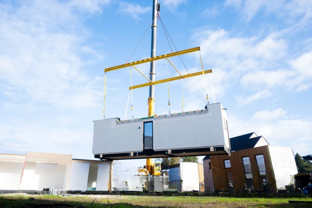 Modulair bouwen plaatsing