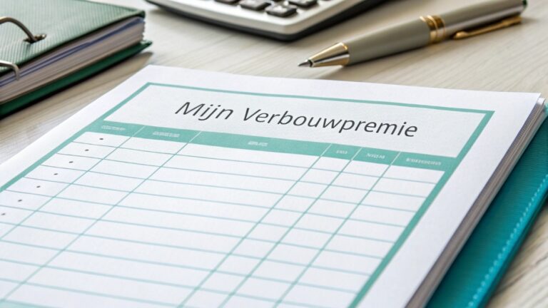 Clipbord lijst mijn verbouwpremie
