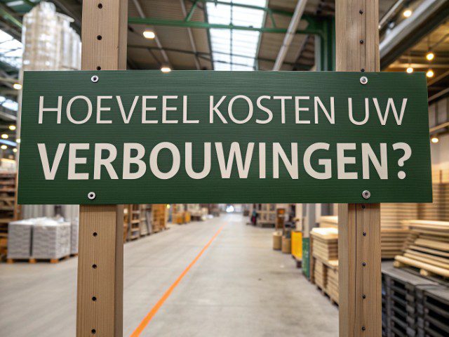 Bord in de bouwhandel: Hoeveel kost een verbouwing?