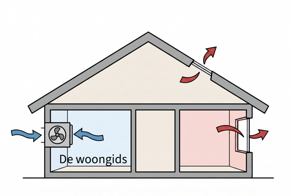 Schema Ventilatie systeem B de woongids